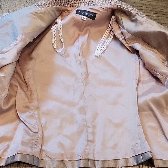 KM collection size 8P long formal dress and jacket taupe gold champagne color - Picture 15 of 16